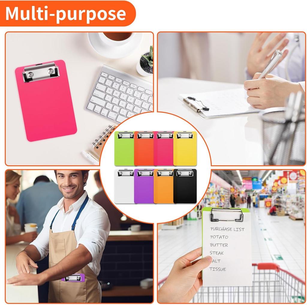 With Low Profile Gold Clip Mini A6 File Folder Document Folder Writing Tablet File Folder Board Clamp Writing Sheet Pad