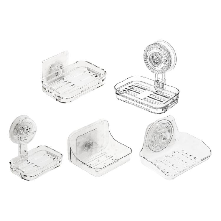 Practical Soap Storage Solution Wall Mounted Soap Dish with Drainage Holes for Clean and Accessible Bathroom Environment