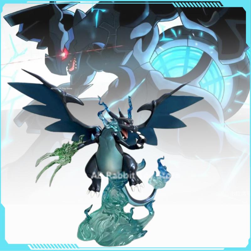 Pokemon Pika Charizard Action Figure Black Charizard Anime Figurine Pvc Statue Model Doll Collection Decor Toy Kid Birthday Gift