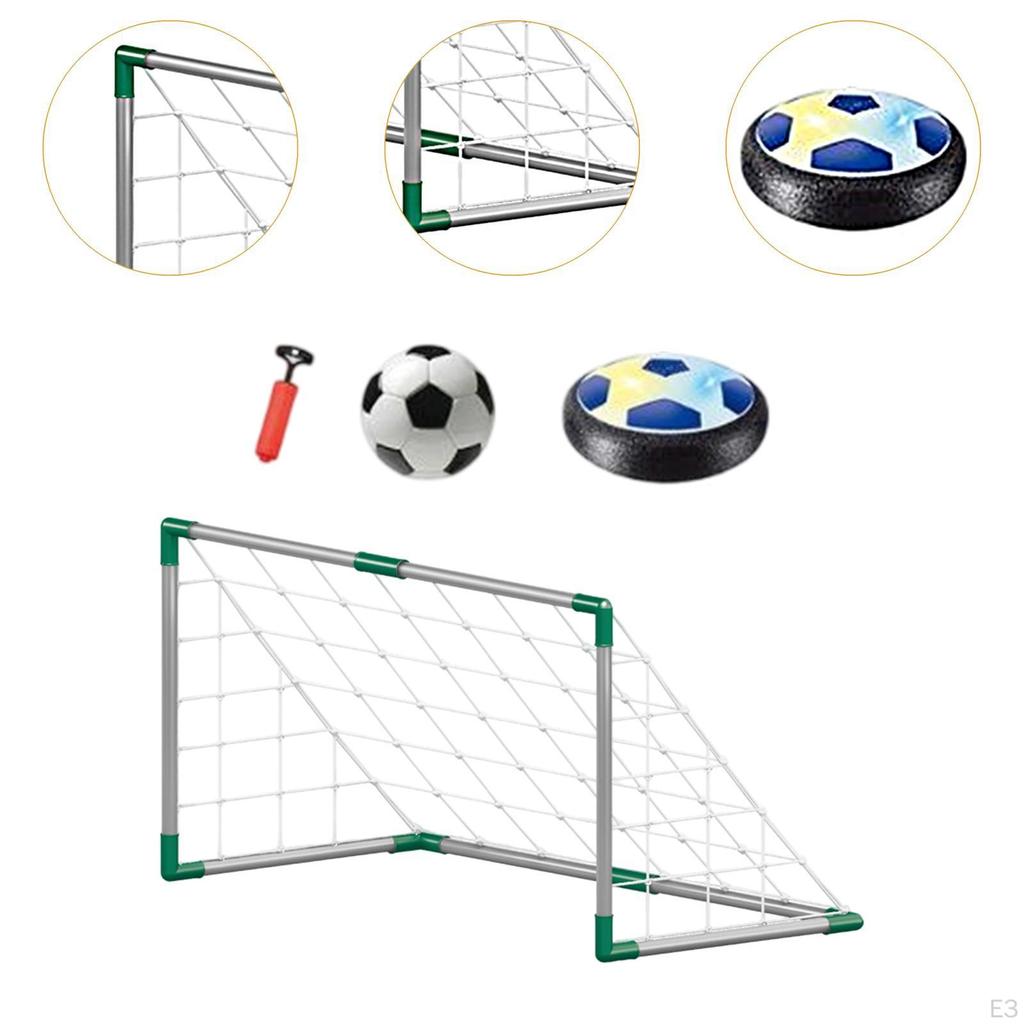 Kids Soccer Goals for Backyard 2 Pieces Net with Ball, Pump Football Travel