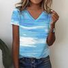New Women's T-Shirts Funny Stripe Print Top Fashion Simple Pattern T Shirts for Women Summer Leisure Female Clothing Streetwear