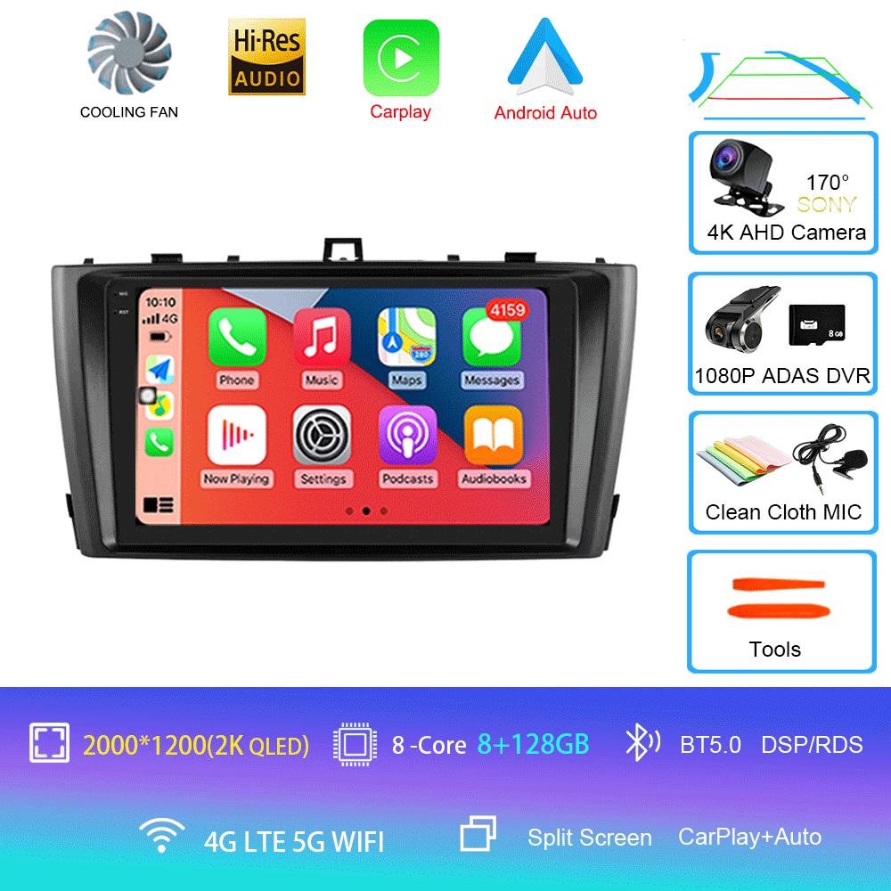 Android 14 Car Radio For Toyota Avensis 2008-2015 Multimedia Video Player Stereo GPS Navigation 5G WIFI DSP Carplay Android Auto
