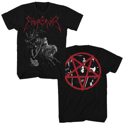 1991Emperor Band Norweski Black Metal Rock Mroczny Styl Amerykański Retro Męska Bawełniana Koszulka z Krótkim Rękawem Casualowa Moda