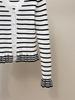Autumn V-Neck Color Block Knitted Cardigan - French Style for Women