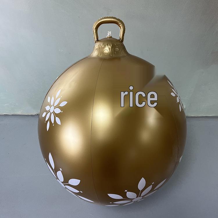 Luminous PVC Inflatable Christmas Ball for Indoor and Outdoor Decorations