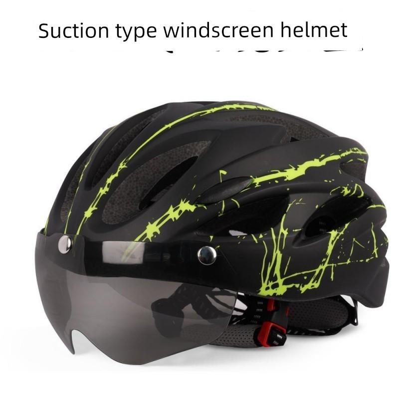 Ultra-Light One-Piece Cycling Helmet, Unisex, Windproof and Sandproof Goggles, Cycling Equipment, Cycling Helmet
