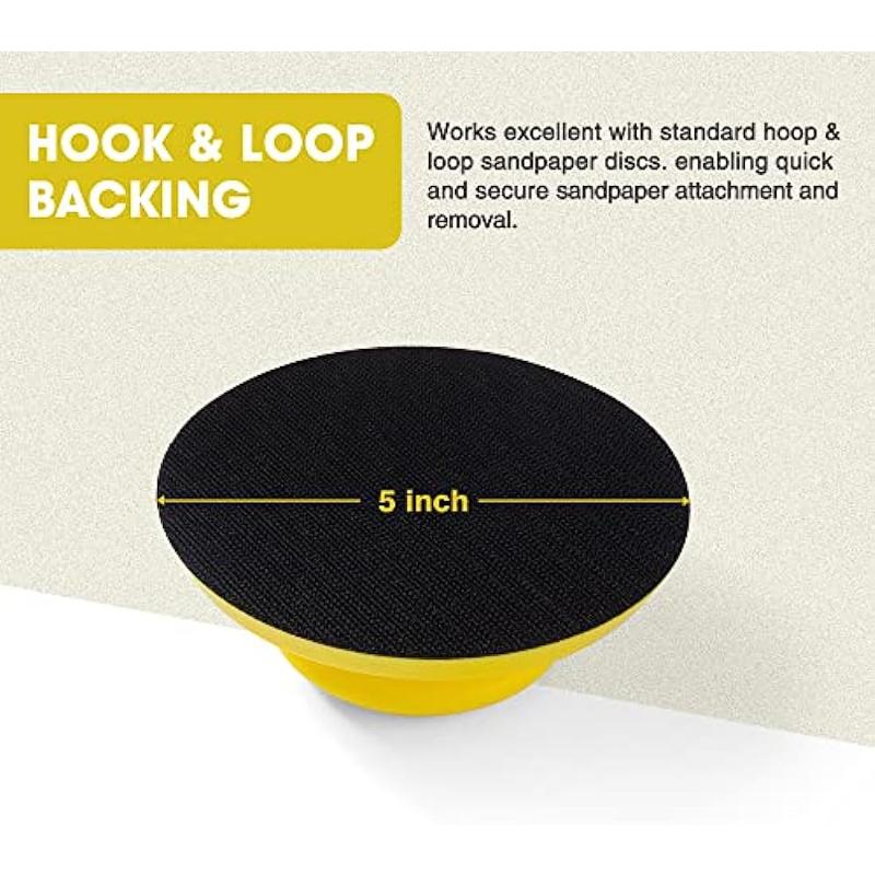 1pcs 5/6 Inch Hand Sanding Block Hook and Loop Hand Sanders for Wood Round and Mouse Hand Sanding Block Sanding