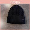 Simple Hat Knit With Embroidered Letters Warm Solid Color For Wear Casual