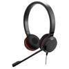 Jabra Evolve 20 SE MS Stéréo Casque USB Binaural Casque USB avec Microphone Connexion MS Stéréo Suppression du Bruit Coussin en Cuir Confortable