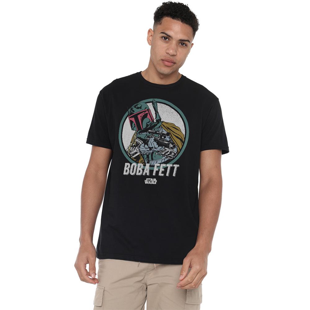 STAR WARS Unisex Adult Boba Retro T-Shirt