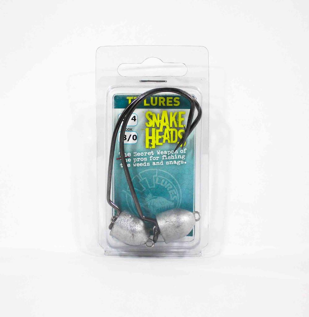 Tackle Tactics TT Snake Head Jig Head 3/4 Oz 8/0 XH 2/pack (0800)