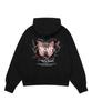 Escapefrom Thornbush Butterfly Print Two-Way Zip-Up Hoodie Black