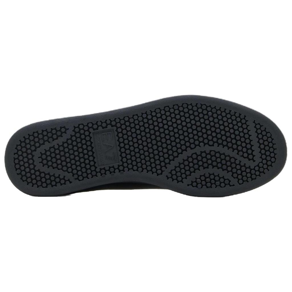 Emporio Armani EA7 Leather Low-Top Lace-Up Sneakers Unisex Sneakers Black 7X000331AF10848MC061