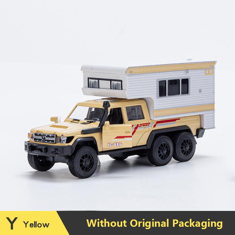 1:32 Diecast RV Recreational Motorhome Car Model Classic Pull Back Car Miniature Vehicle Replica For Collection Gift for Kids