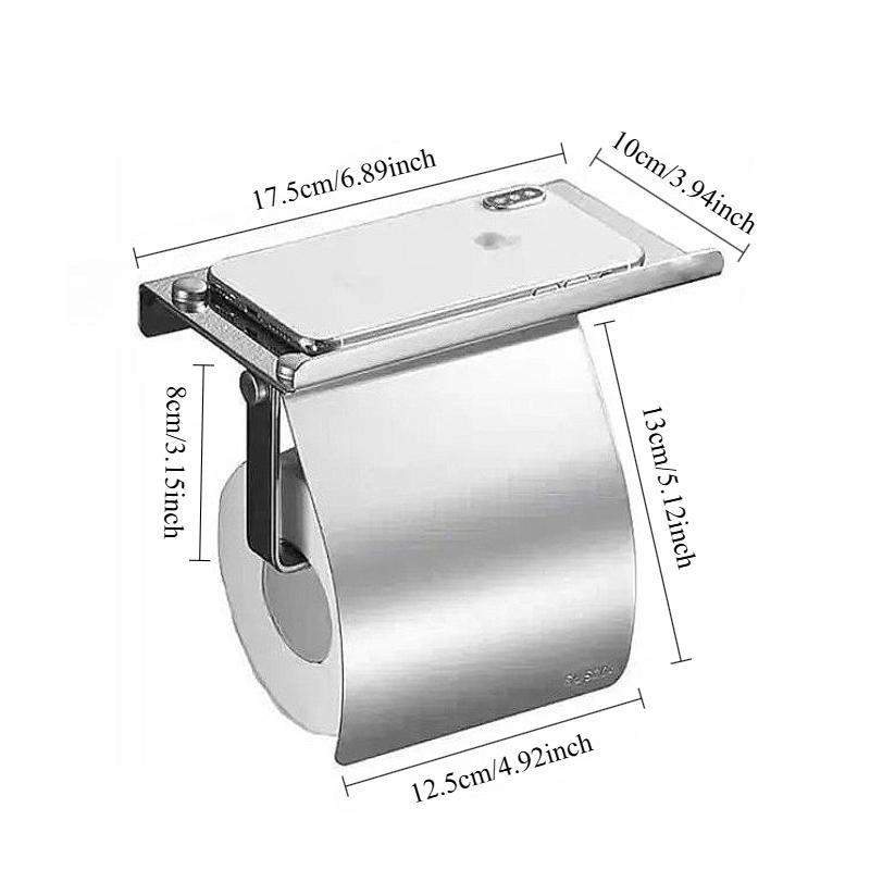 

Держатель для бумажных полотенец Нержавеющий держатель для туалетной бумаги Полка для ванной комнаты Туалетные принадлежности Кухонный настенный держатель для рулона туалетной бумаги