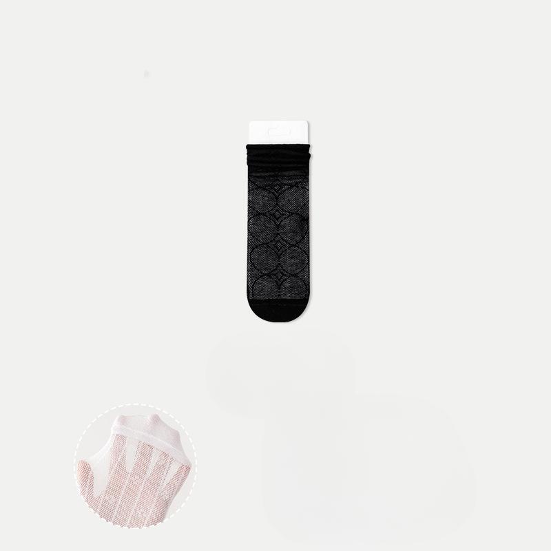 White Lace Socks for Women's Summer, Thin Mid-calf Socks Paired with Sandals and Slippers, Mary Jane Pile Socks for Summer