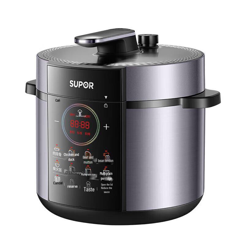SUPOR 6L Multi-Function Electric Pressure Cooker with Dual Pots CN Plug (adapter Included)