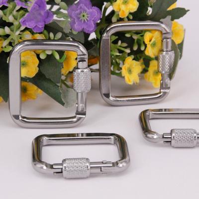 Safe Multi-Function Square Mini Hanging Buckle Aluminum Alloy Carabiner for Outdoor