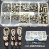 304 Stainless Steel Socket Head Hex Set Screw Assortment Kit Grub Screw Cup- Metric M3 M4 M5 M6 M8 Cup Point Grub Screw Set