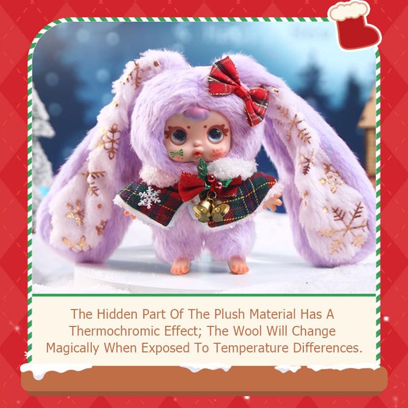 Mm Milk Candy Christmas Series Plush Blind Box Creative Action Figure Doll Desktop Decor Collection Mystery Box Christmas Gift