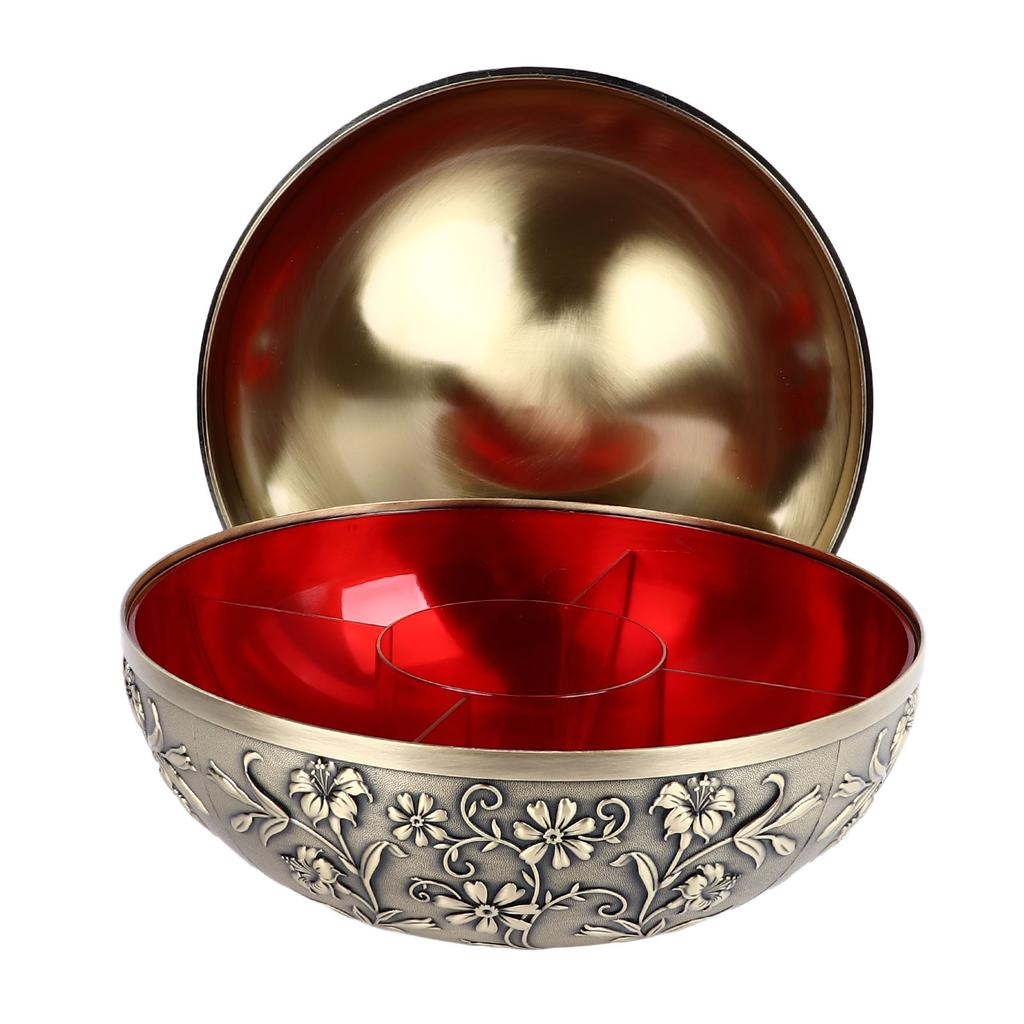 Dry Fruit Box Vintage Nuts Box Retro Dry Fruit Container with Lid for Living Room Hotel Reception