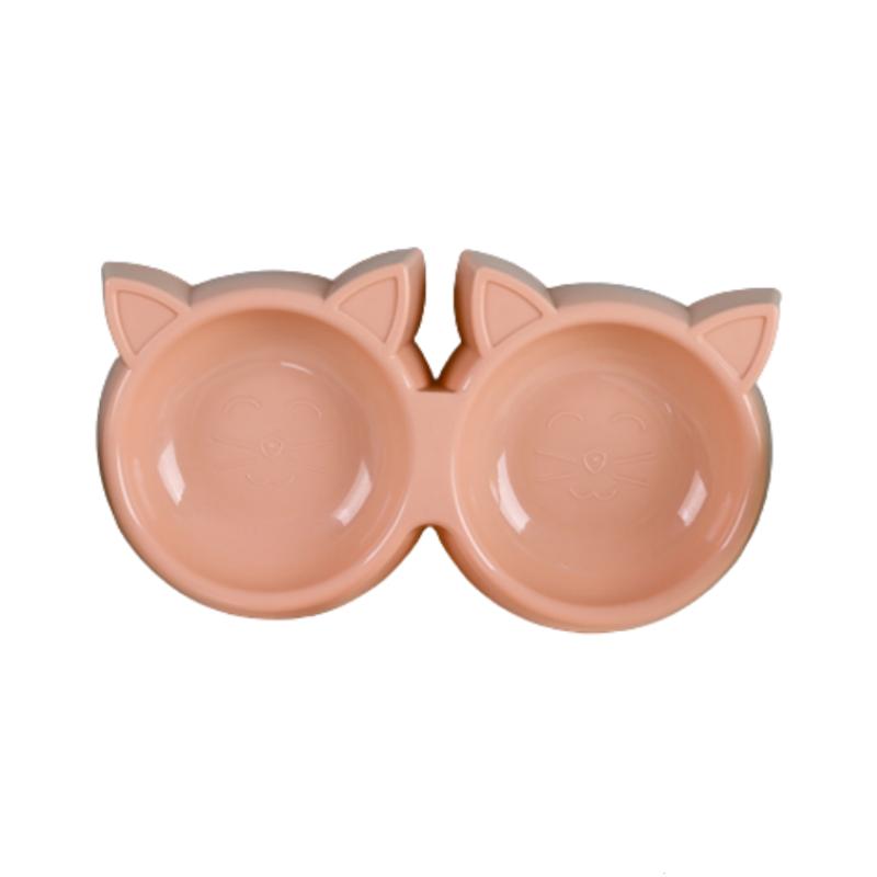 Futternapf für Haustiere, Katzengesichtsform, große Kapazität, Futternapf, einfarbig, Futternapf für Katzen, Wassertrinknapf für kleine Hunde