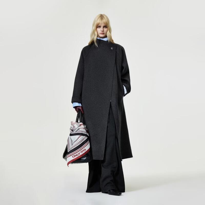 Only Women's 100% Merino Wool Double-Faced Long Coat