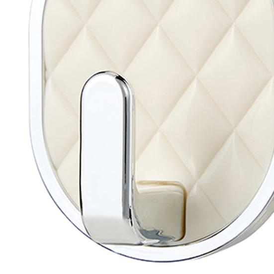 Adhesive Bathroom Hooks Waterproof Rhombus Design Hook Wall Mounted Hanger Hooks