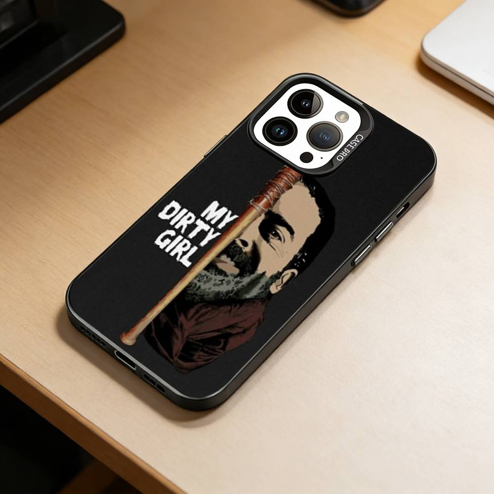 TWD-W-Walking D-Dead  Phone Case For iPhone 17,16,15,14,13,12,11 Plus,Pro Max,XS,Colored Silver Plated Inside Cover