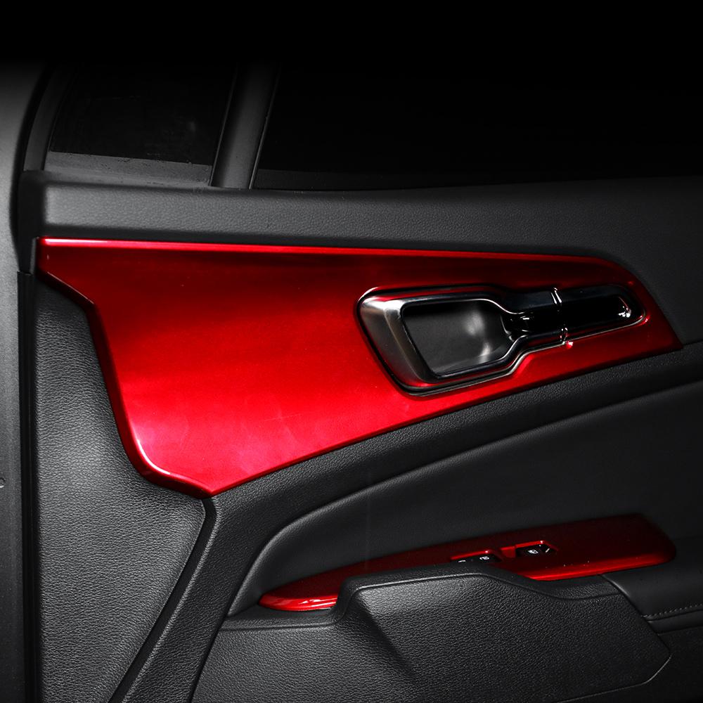 Red Car 4pcs Inner Door Dowl Handle Panel Cover Trim Interior Mouldings For Kia Sportage NQ5 2022-2026 Accessories