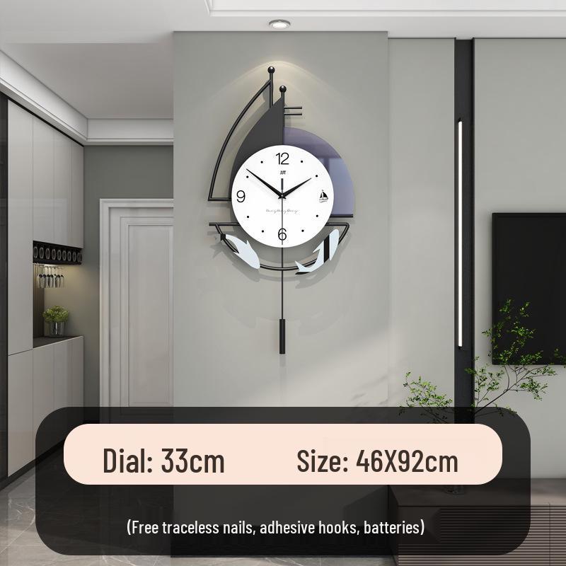 Modern Minimalist Wall Clock for Living Room, Restaurant, or Home Decor