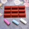 New Baking Tools 9 Cavity Silicone Mold 3D Stick Half-cylindrical Long Strip Shape Chocolate Truffle Mousse Cake Dessert Mold