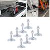 8pcs M8x60 L Track Double Lug Thrded Stud Nut Fitting 6000lbs Load Capacity for Truck Bed Trailer Pickup RV ATV