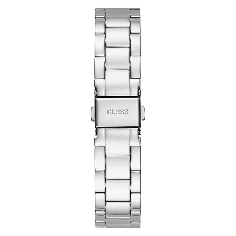 Guess Silberne Edelstahl-Quarzuhr mit Kalender - GW0308L1