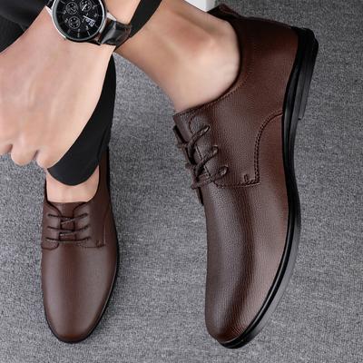 Fashion Fashionable Men's Leather shoesBusiness Casual Casual Shoes For Men Flat Platform Walking Shoes Outdoor Footwear Loafers