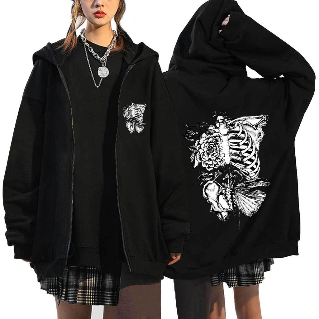 Women Hooded Sweater Art Letter Printing Zipper Hoodies Woman Y2K Hoodie Casual Soft Hoody Fleece Comfortable Streetwear