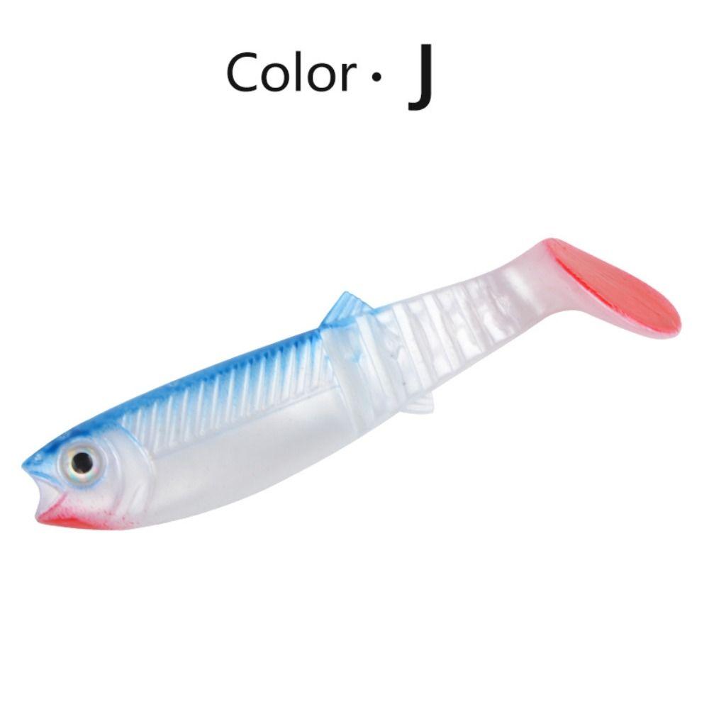 

5PCS 3D Eyes Fishing Soft Lures 10.5g 10cm Artificial Soft Lures Pike Fishing Lures Fishing Lure J