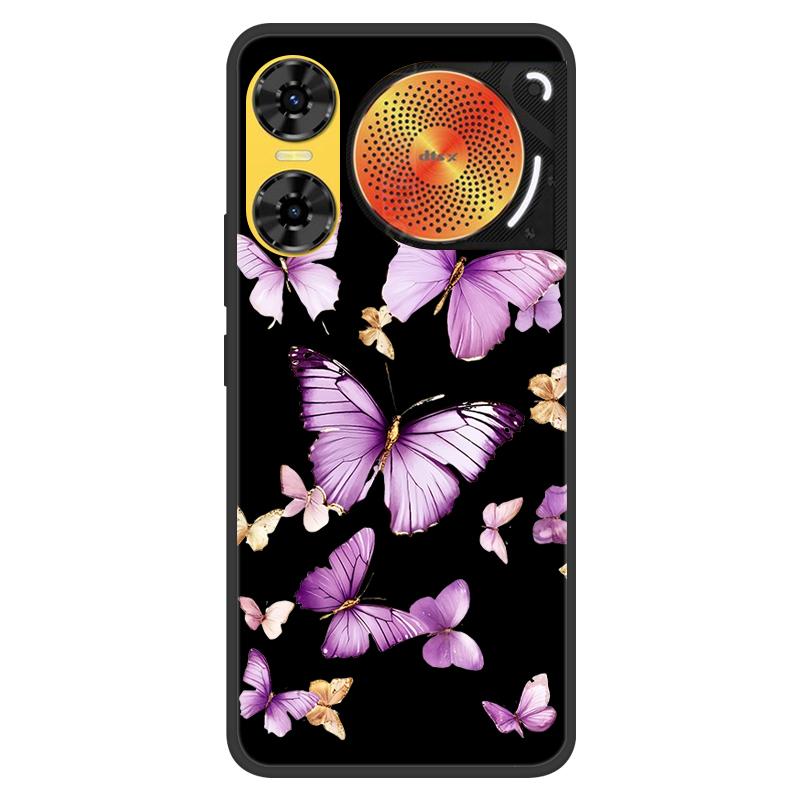 For ZTE Nubia Music 2 Case 2025 New 5G Fashion Flower Soft Silicone Shockproof Bumper For nubia Music2 5G Strip Phone Back Cover