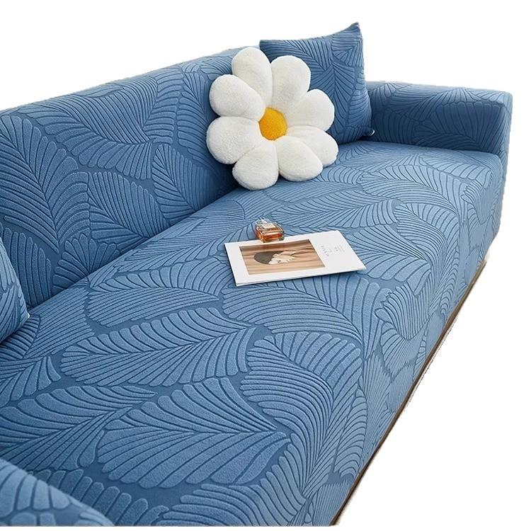 Anti Cat Scratch Elastic Protective Cover All Inclusive Universal Cover  All Purpose Lazy Three Person Sofa Cover New Straight Line Cover Fabric