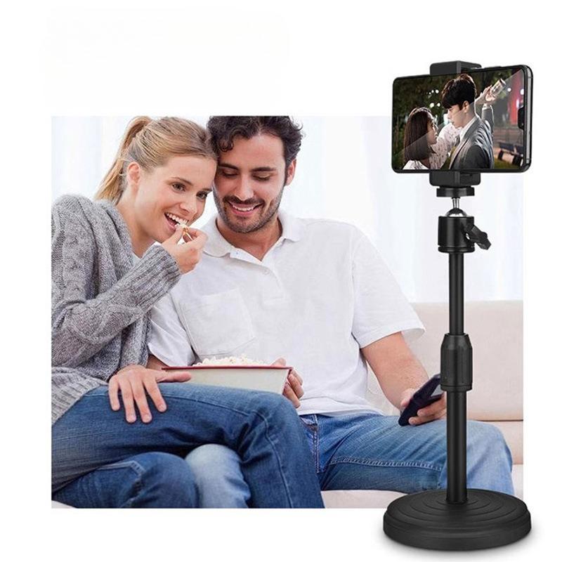 1 Stück Handy Live-Fotografie Halterung, Desktop Freies Teleskop-Stützgestell, Scheibenfuß, Mikrofonklemme, Universelle Gimbal-Halterung