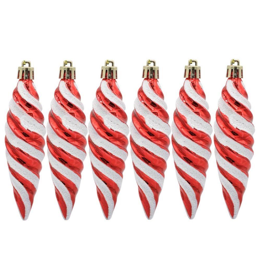 Decor Home Decoration DIY Xmas Pendant Plastic Pendants Spiral Thread Christmas Tree Ornaments