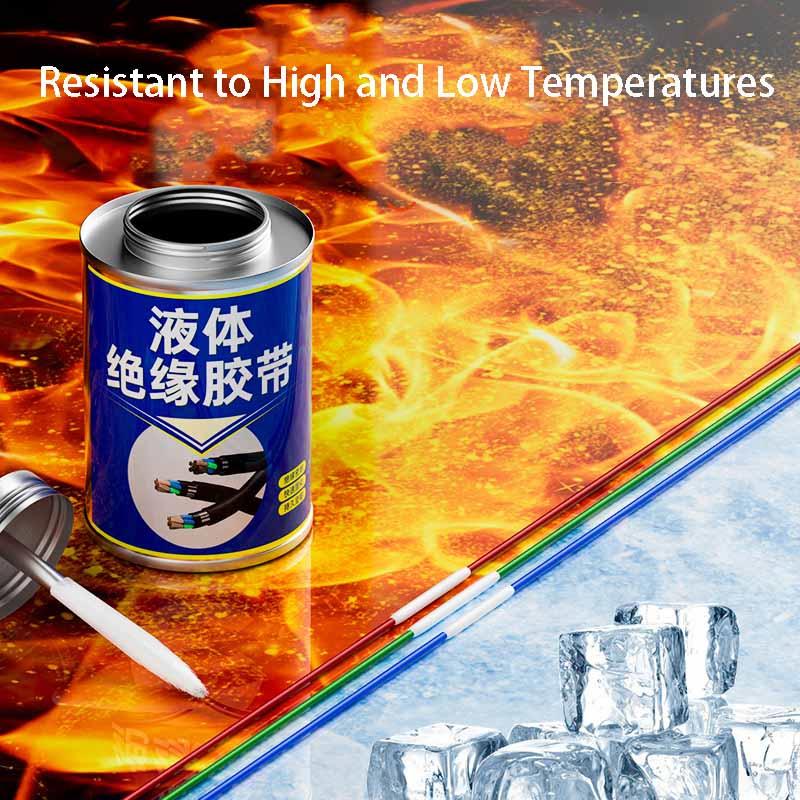 Liquid Electrical Tape Waterproof Sealant for Wires & Data Cables Insulating Flame Retardant Heat Resistant Anti-Leakage Flexible Rubber Coating