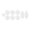 9-Piece Set of Natural Pearl Shell Saxophone Key Buttons, Finely Polished, Smooth, Durable, Stylish, White Shell for Alto, Tenor, and Soprano Saxophon