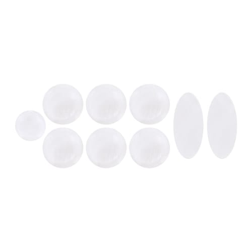 9-Piece Set of Natural Pearl Shell Saxophone Key Buttons, Finely Polished, Smooth, Durable, Stylish, White Shell for Alto, Tenor, and Soprano Saxophon