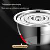 10-inch Multi-purpose 304 Stainless Steel Bowl with Lid