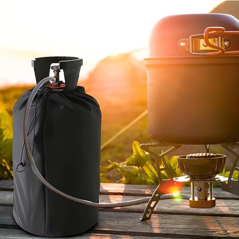 Outdoor Gas Tank Cover Propane Tank Cover 210D Moisture, Dust, And Sun Protection Cover Drawstring Closure For Patio, Outdoor