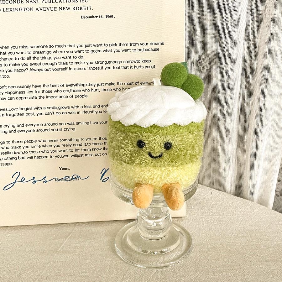 Cute Birthday Gift Simulation Cake Doll Fruit Series Dessert Cake Doll Bag Keychain Pendant