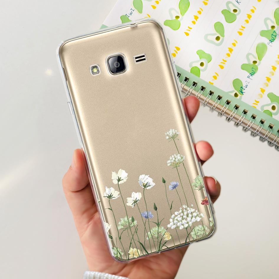 For Samsung Galaxy Grand Prime Case G530 G530H G531 G531H G531F SM-G531F Clear Cover Fashion Flower Soft TPU Silicone Phone Case