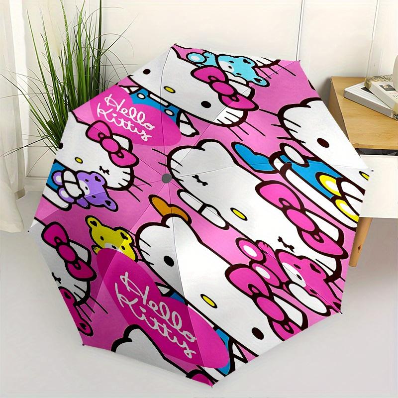 

Hello Kitty, Teddy Bears Automatic Opening and Closing Parasol Compact Travel umbrella with 8 Ribs for Women and Men Ideal Birthday/Christma