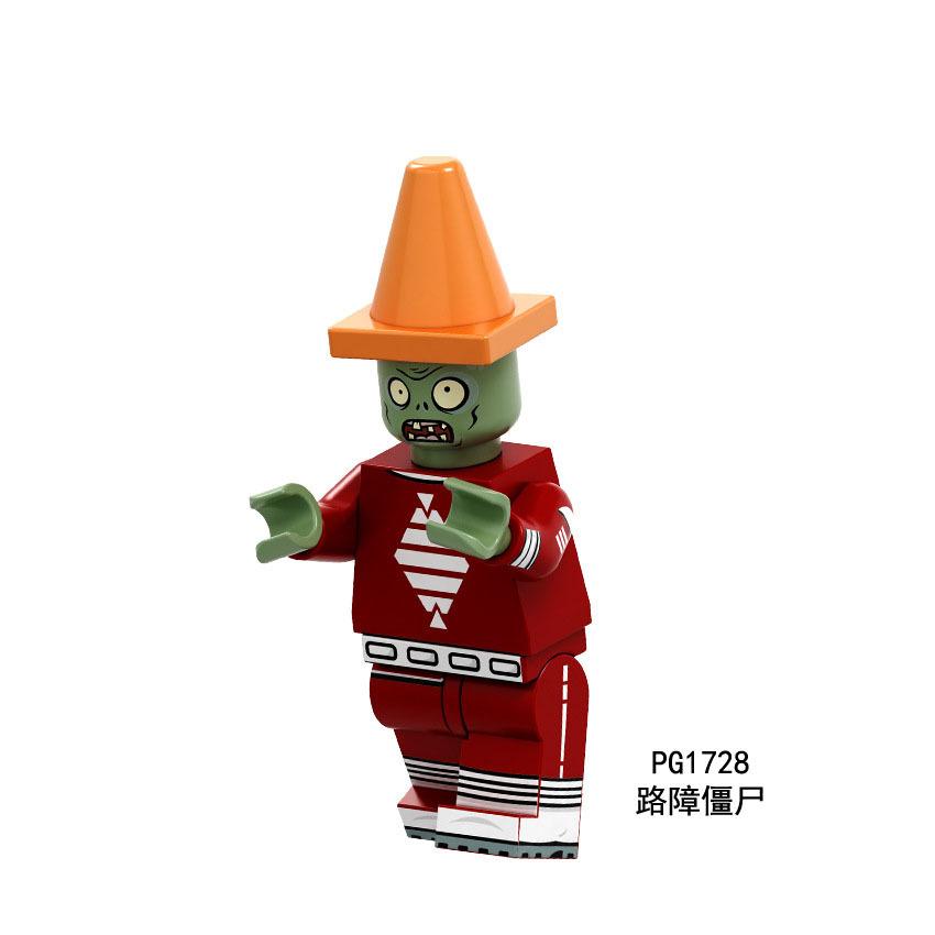 Pg8197Pg8205 Zombie Building Block Minifigure Small Particle Assembly Plant Toy Bag